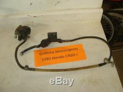 1986 86 85 87 HONDA CR80r CR80 front brake system brakes caliper master lever