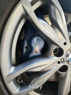 2018 BMW 1-SERIES F20 M140i COMPLETE BRAKE SYSTEM SET OF BLUE CALIPERS & DISCS