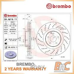 2x BREMBO FRONT BRAKE DISC SET MERCEDES-BENZ OEM 09A81911 2214211812