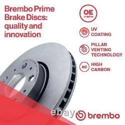 2x Brake Disc Front Internally Vented Braking System Fits Ford BREMBO 09. C240.20