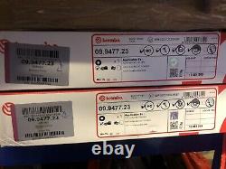 2x OEM Front Brembo Brake Discs (Pair) & Pads, Wear Sensors for Audi RS4 B7 RS 4