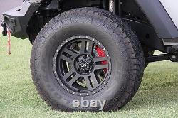 BAER Brake System 13.5 Front PRO 6P Kit Black / Red fits 07-18 Jeep Wrangler JK