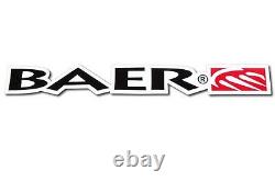 BAER Brake System 13.5 Front PRO 6P Kit Silver / Red for 07-18 Jeep Wrangler JK