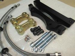 BMW 5 F10 brake caliper adapters to install F10 M5 brake system