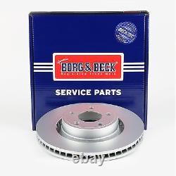 Borg & Beck Front Axle Brake Disc Pair Fits Ford Mustang 2.3 EcoBoost 2015-2022