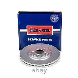 Borg & Beck Front Axle Brake Disc Pair Fits Jaguar XJ 3.0 4.2 D 2.7 2003-2009