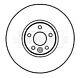 Borg & Beck Front Brake Disc Fits Volvo Bbd5903s