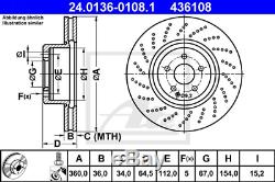 Brake Disc (2 Pcs) ATE 24.0136-0108.1