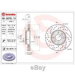 Brake Disc (2 Pcs) Brembo Xtra Line Brembo 09.9078.1X