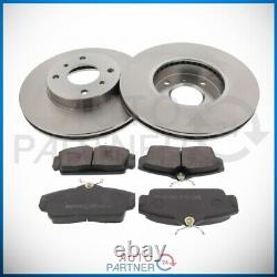 Brake Discs Ø280 Front Pads for Nissan Almera II W. ABS Brake System TRW