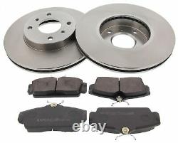 Brake Discs Ø280 Front Pads for Nissan Almera II W. ABS Brake System TRW