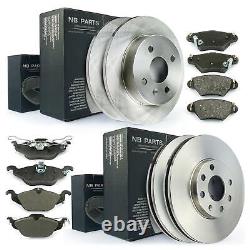 Brake Discs 4 Hole Pads Front 10 3/32in Rear 9 7/16in Opel Astra G from Yr 98