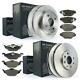 Brake Discs 4 Hole Pads Front 10 3/32in Rear 9 7/16in Opel Astra G From Yr 98