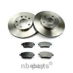 Brake Discs + Pads Front 10 19/32in Vented Dacia Duster Without ABS Esp