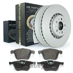 Brake Discs Vented 13 7/32in + Brake Pads Shoes Front Volvo XC90 I 275