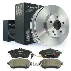 Brake Pads+Sensor + Brake Discs Front Mercedes-Benz W204 S204 W212