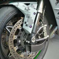 Carbon Fiber Racing Front Brake Ducts Cooling System Fit For CBR Kawasaki YAMAHA