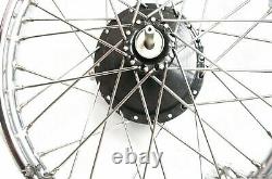 Complete Vintage Front Half Width Wheel With Brake System SS Spokes