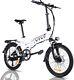 Electric Bike Portable 20'' Foldable City Commuter 350w 35km/h Bicycle Unisex A+