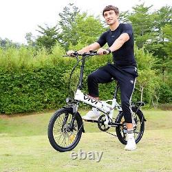 Electric Bike Portable 20'' Foldable City Commuter 350W 35km/h Bicycle Unisex A+