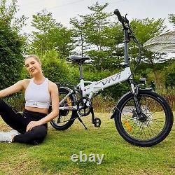 Electric Bike Portable 20'' Foldable City Commuter 350W 35km/h Bicycle Unisex A+