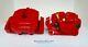 Front Pair Brake Calipers With Carriers In Red For Bmw 5 F10 F11 Bc64190/91