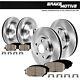 For 2009 2010 2011 2012 2017 Nissan Maxima Front + Rear Rotors & Ceramic Pads