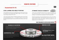 For 2014 2015 2016 Kia Soul Front+Rear Drill Slot Brake Rotors & Ceramic Pads