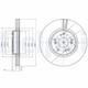Front Brake Disc Delphi Bg3978 Fits Honda Accord Braking System Vented Oiled