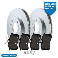 Front Brake Discs & Pads Braking Kit Fits Mercedes-Benz SLK C-Class E-Class SLC