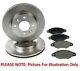 Front Brake Kit 2x Discs 1x Pads Advics System Fits Lexus Is 2001-on By Eicher