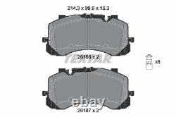 Front Brake Pad Set Textar 2618601 Fits Bentley Bentayga with Accessories