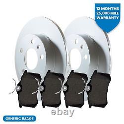Front & Rear Discs & Pads Braking Service Kit Fits Nissan Opel Vauxhall Renault