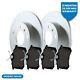 Front & Rear Discs & Pads Service Replacement Kit Braking System Fits Ford C-max