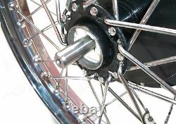 Front Rear Half Width Wheel Rim + Brake System + Spokes Royal Enfield Old