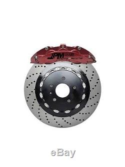 JPM Forged RS Big Brake 6Pot Caliper Anodized Red 14 Drill Disc for A4 B6 / B7