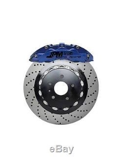 JPM RS Big Brake 6Pot Caliper Anodized Blue 14 Drill Disc for E90 E92 M3