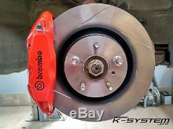 K-SYSTEM. Pro HONDA CIVIC EP3 / FN2 TYPE-R BREMBO 4-POT 324x30 BIG BRAKE KIT