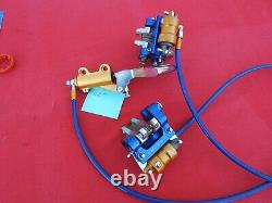 Kart racing front brake hand control system with calipers