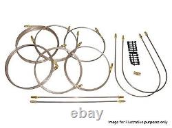 Land Rover Series 3 4 & 6 Cyl Rhd Brake Pipe Kit Single Line System Da7403