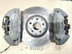 Mercedes C-class W205 C205 C43 Amg Front Brake System Calipers + Discs