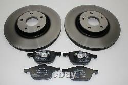 Original Brake Discs 11 13/16in + Brake Pads Front Ford Focus 1520297+ 1809256