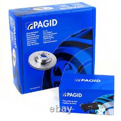 Pagid Front Brake Kit Discs & Pads Set 256mm Vented ATE System Audi A3 VW Bora