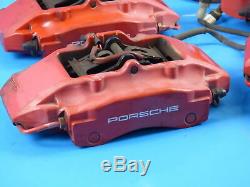 Porsche Boxster S 3.2 986 191 Kw 2003 Brake Caliper System Red Front+Rear