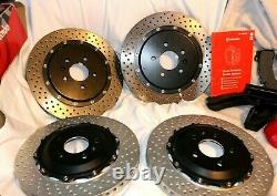 Read Full Brembo Big Brake Kit Gran Turismo System Front Rear Calipers Rotor BBK