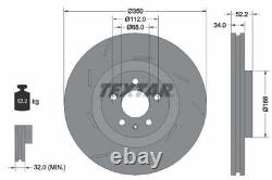 TEXTAR Brake Discs Handed Front Left Right Braking Service Set For Porsche Macan