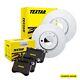 Textar Brake Discs & Pads Front Braking Service Set Fits Citron Mitsubishi