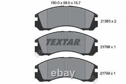 TEXTAR Brake Discs & Pads Front Braking Service Set Fits Citron Mitsubishi