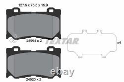 TEXTAR Brake Discs & Pads Front Fits Infiniti FX Q50 Q60 QX70 Nissan 370Z