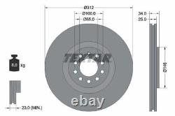 TEXTAR Brake Discs & Pads Front & Rear Braking Service Set Fits Audi A3